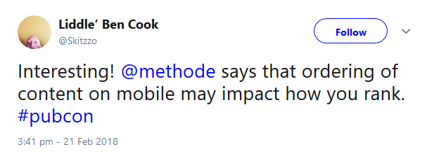 Google: Position von Inhalten kann sich auf die Rankings auswirken