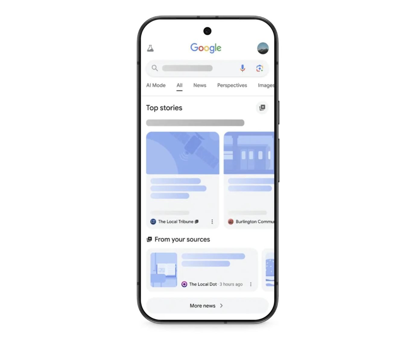 Google Preferred Sources für Top Stories