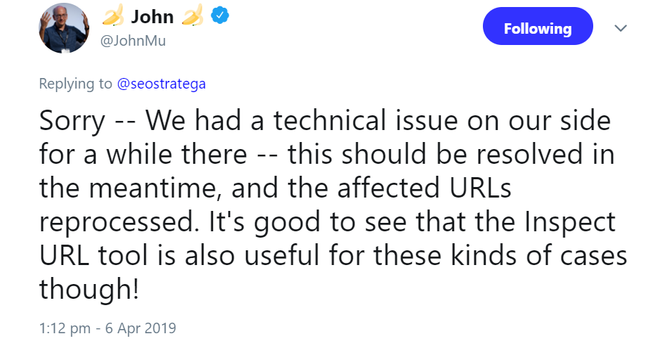 Google: Problem mit deindexierten Seiten ist behoben