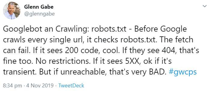 Google: Probleme mit dem Crawlen, wenn dauerhaft 500er-Fehler beim Abruf der robots.txt