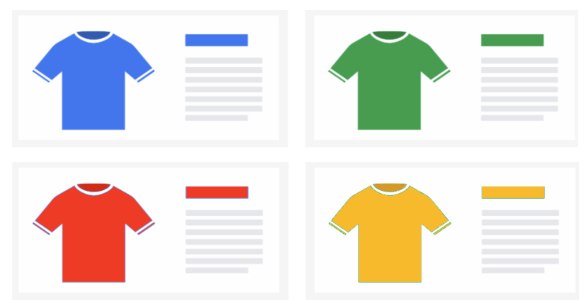 Google Produktvarianten