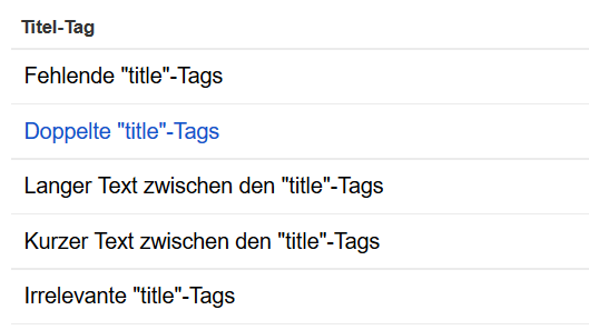 Google Search Console: HTML-Verbesserungen