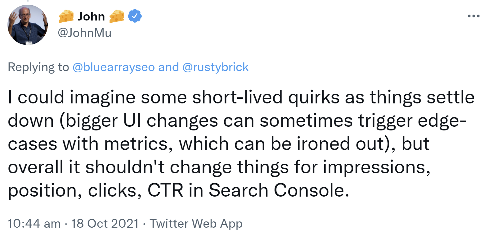 Google Search Console: kleine Änderungen durch Continuous Search möglich