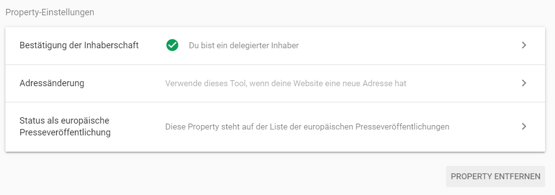 Google Search Console: Kennzeichnung als europäische Presseveröffentlichung