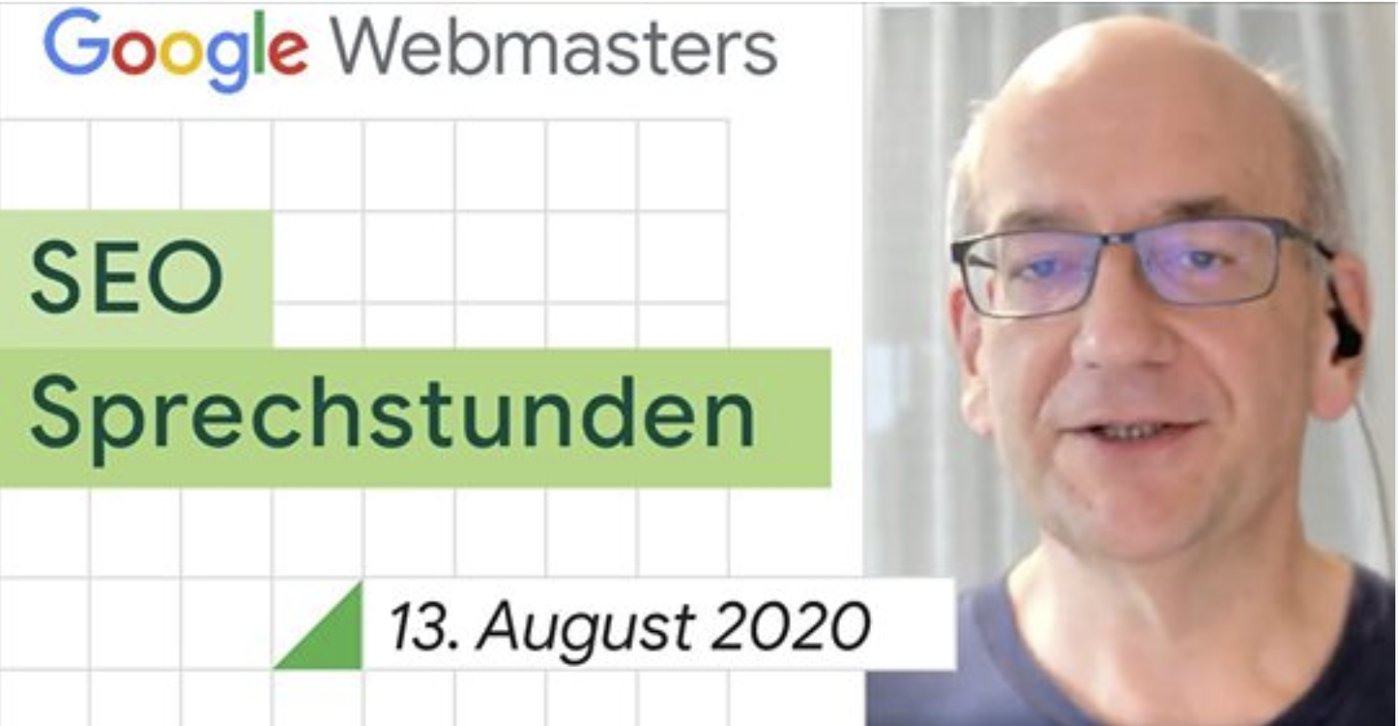 Google-SEO-Sprechstunden vom 13. August 2020
