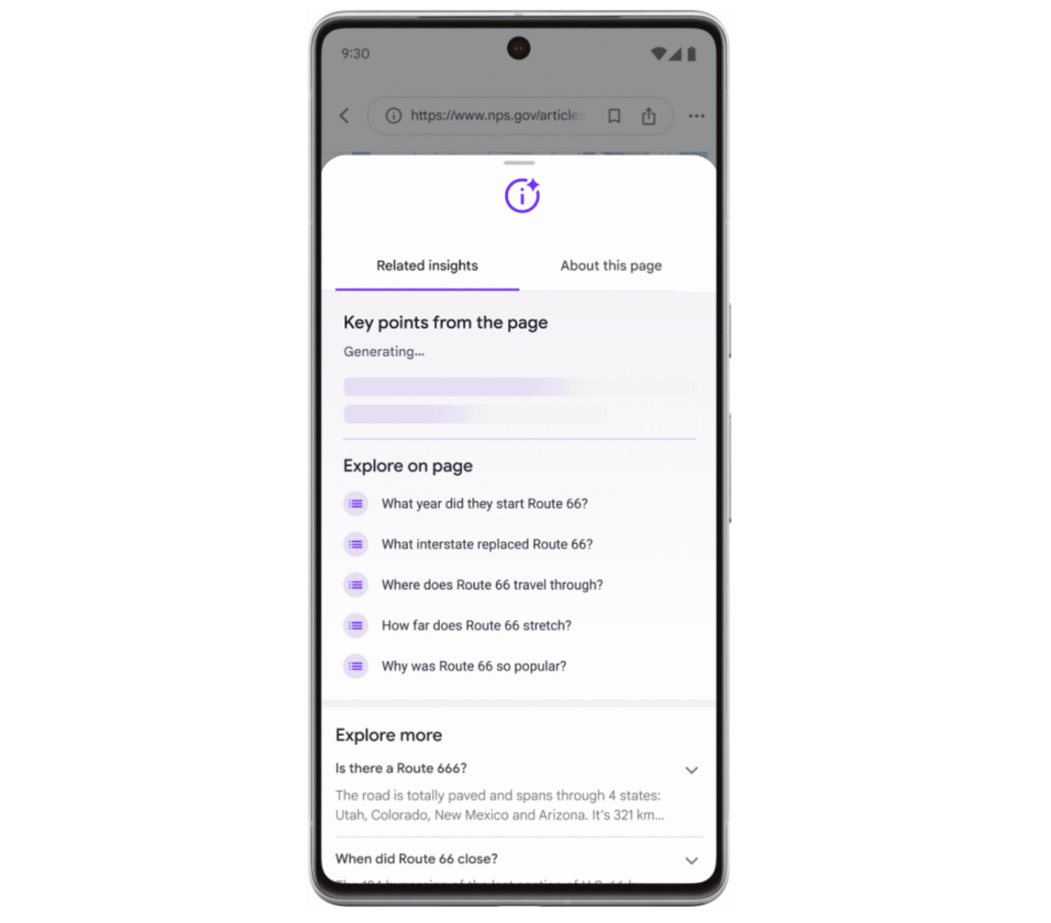 Google SGE while Browsing