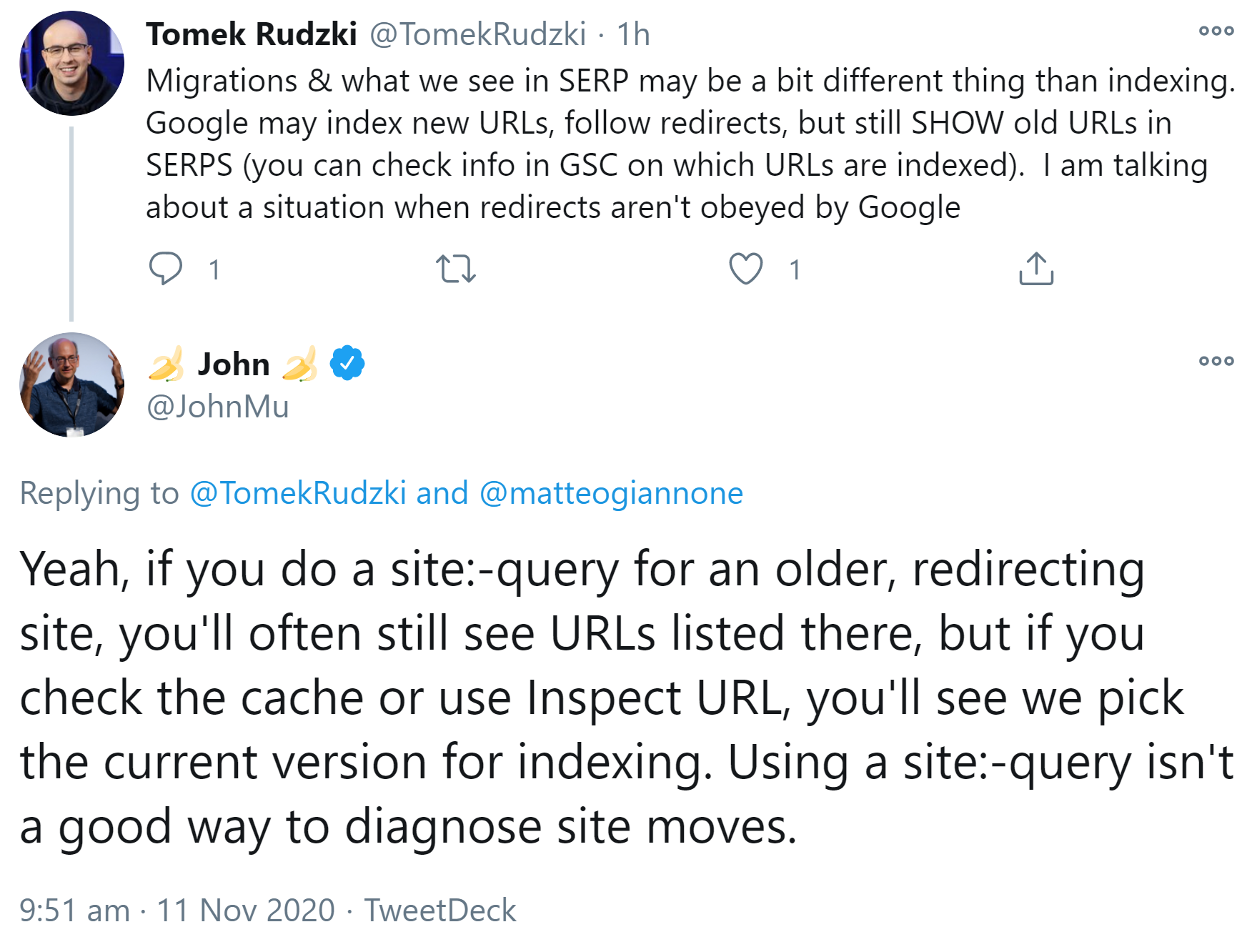 Google: Site-Abfragen sind kein geeignetes Instrument, um Website-Umzüge zu prüfen