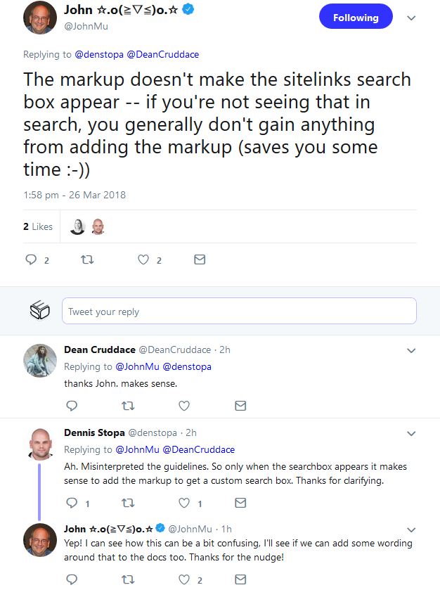 Google: Sitelinks-Suchebox unabhängig von Schema-Markup