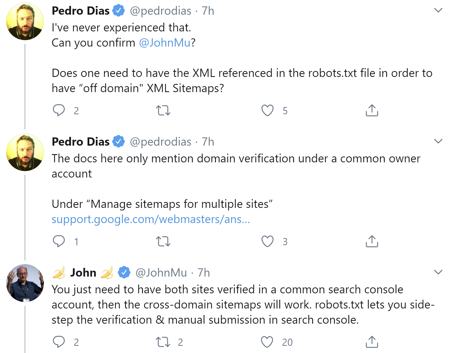 Google: Auch wenn Sitemap auf anderem Server liegt, muss sie nicht in robots.txt genannt werden