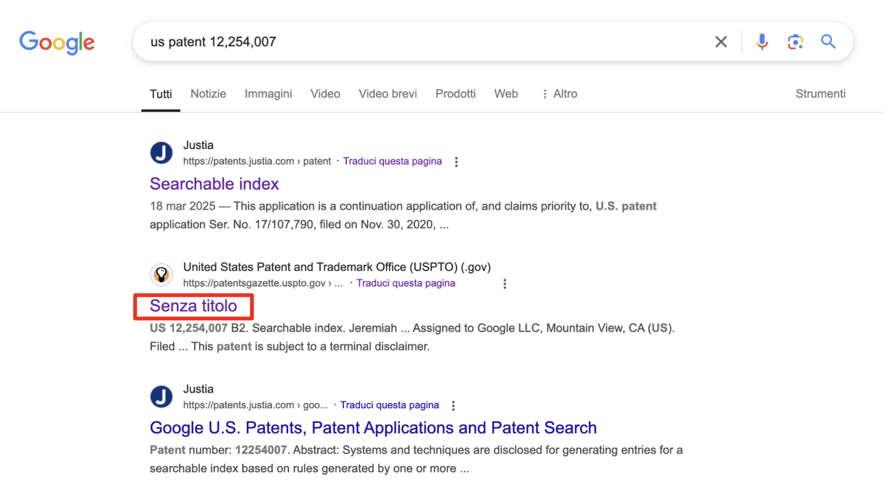 Google: Suchergebnis ohne Titel