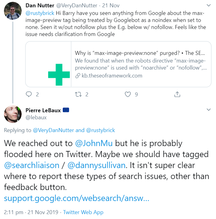 Google: max-image-preview kann zum Deindexieren führen