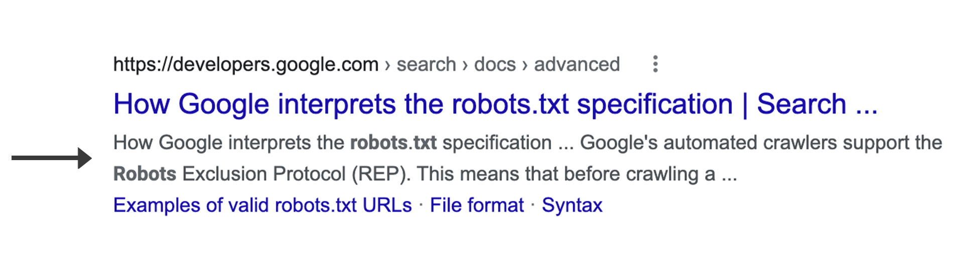 Google-Snippet