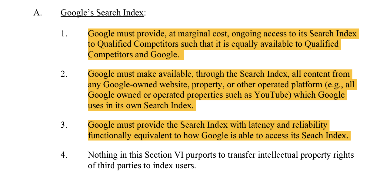 Google soll Suche-Index für Wettbewerber offenlegen