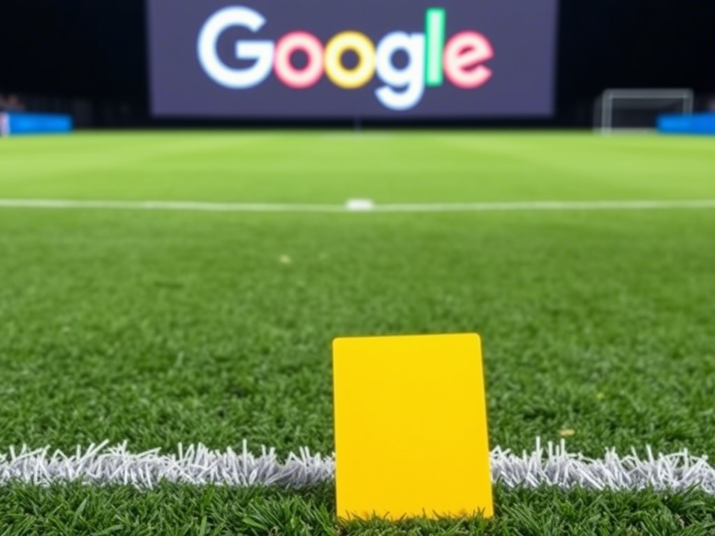 Google Spielfeld Gelbe Karte