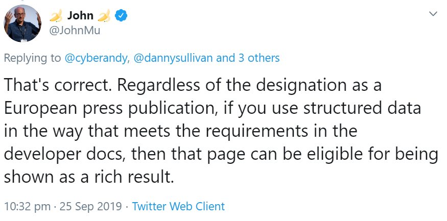 Google: strukturierte Daten als Opt-In für Rich Snippets