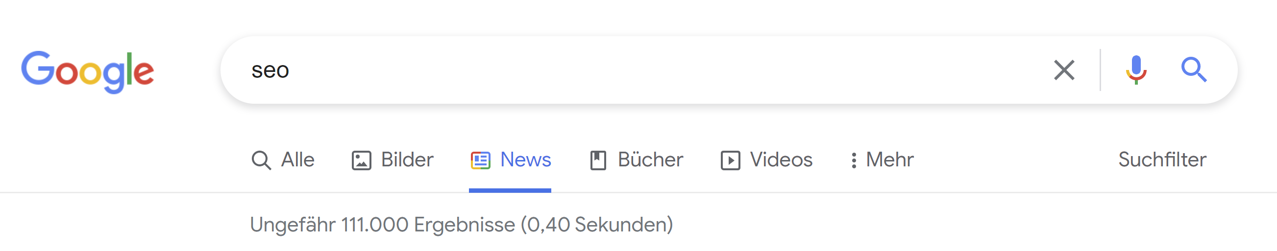 Google Desktop-Suche ohne Topic Fiter