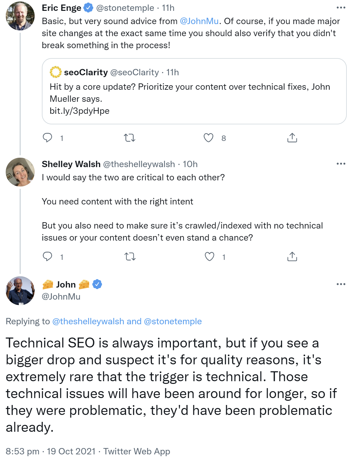 Google: Technische Probleme sind selten die Ursache für plötzliche Rankingverluste