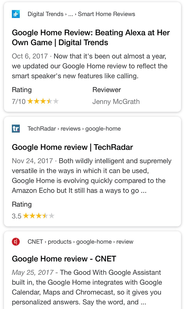 Google teste Favicons in organischen Suchergebnissen