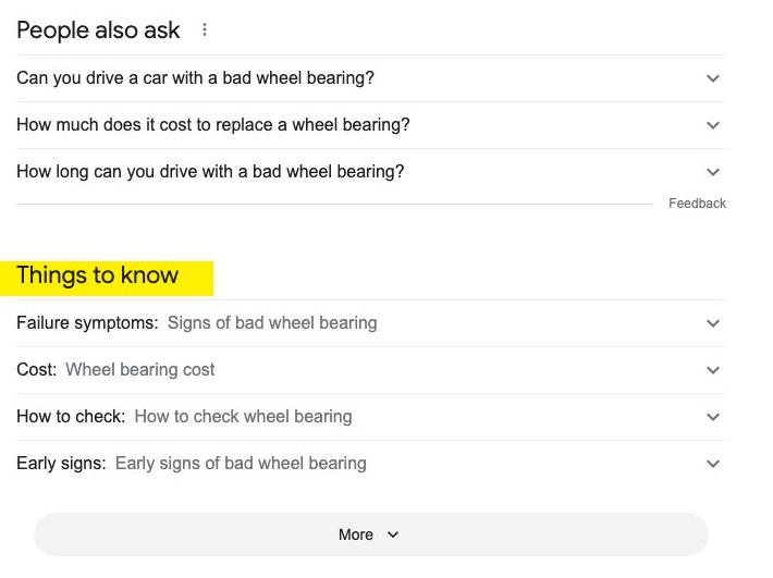 Google: Things to know Desktop