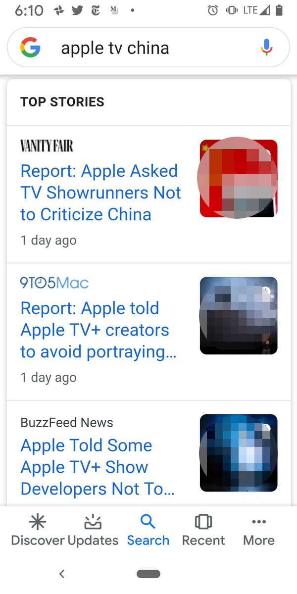 Google: Top Stories, das Original ist nicht an erster Position