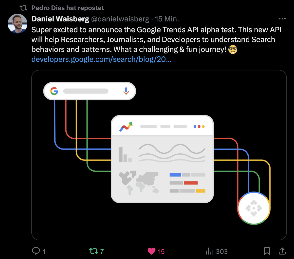 Google Trends API jetzt als Alpha-Test verfügbar