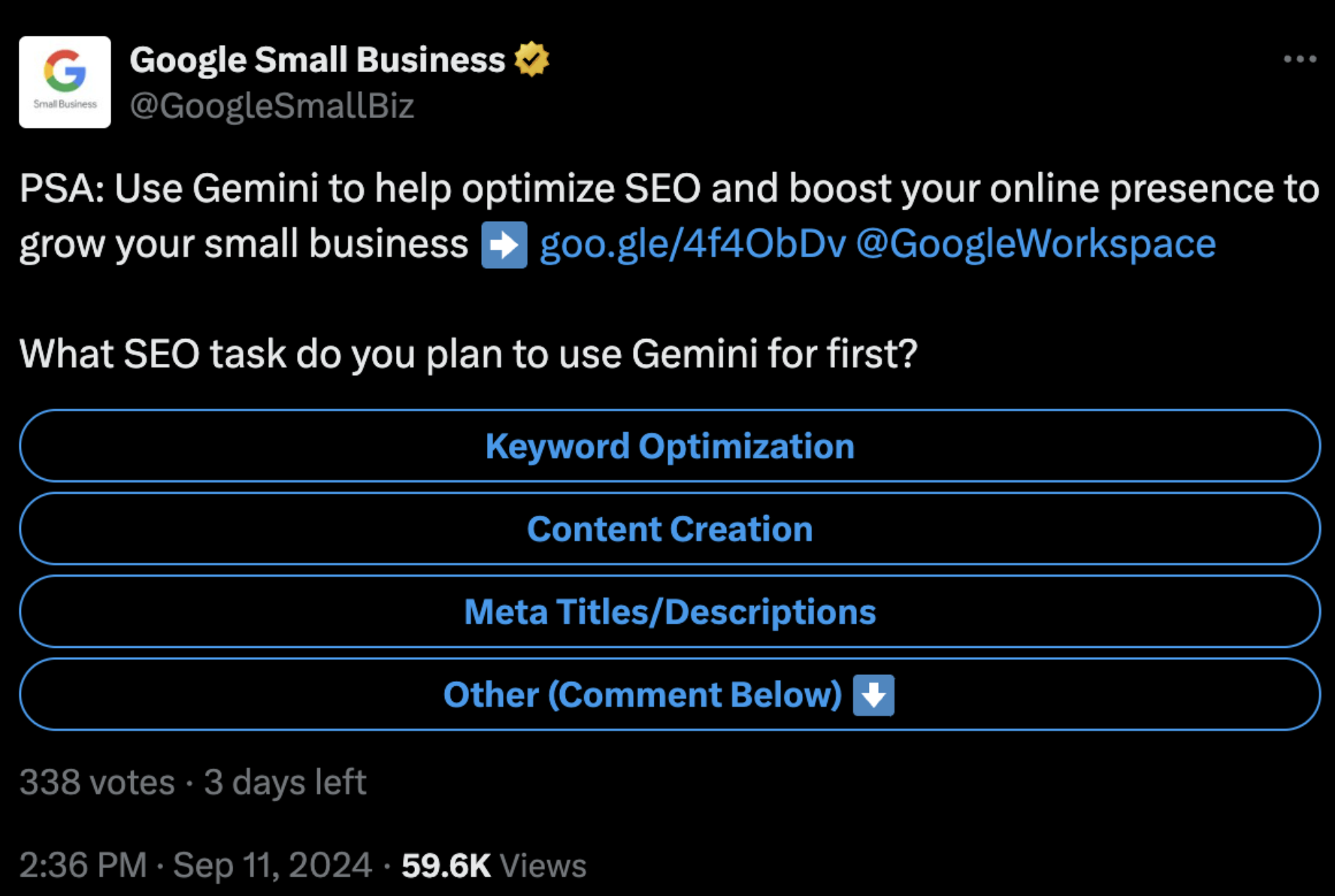 Google Umfrage zum Einsatz von Gemini KI für SEO