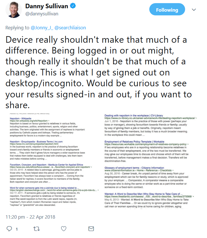 Google: unterschiedliche Ergebnisse im eingeloggten und nicht eingeloggten Zustand