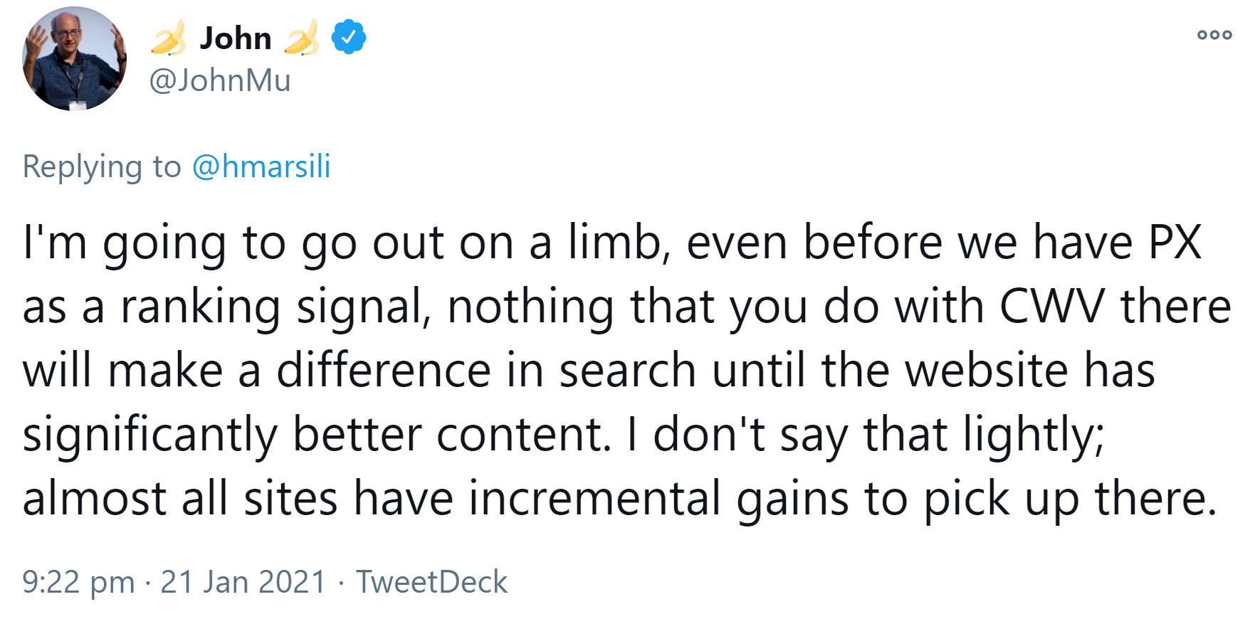 Google: Verbesserungen an den Core Web Vitals bringen nichts ohne gute Inhalte