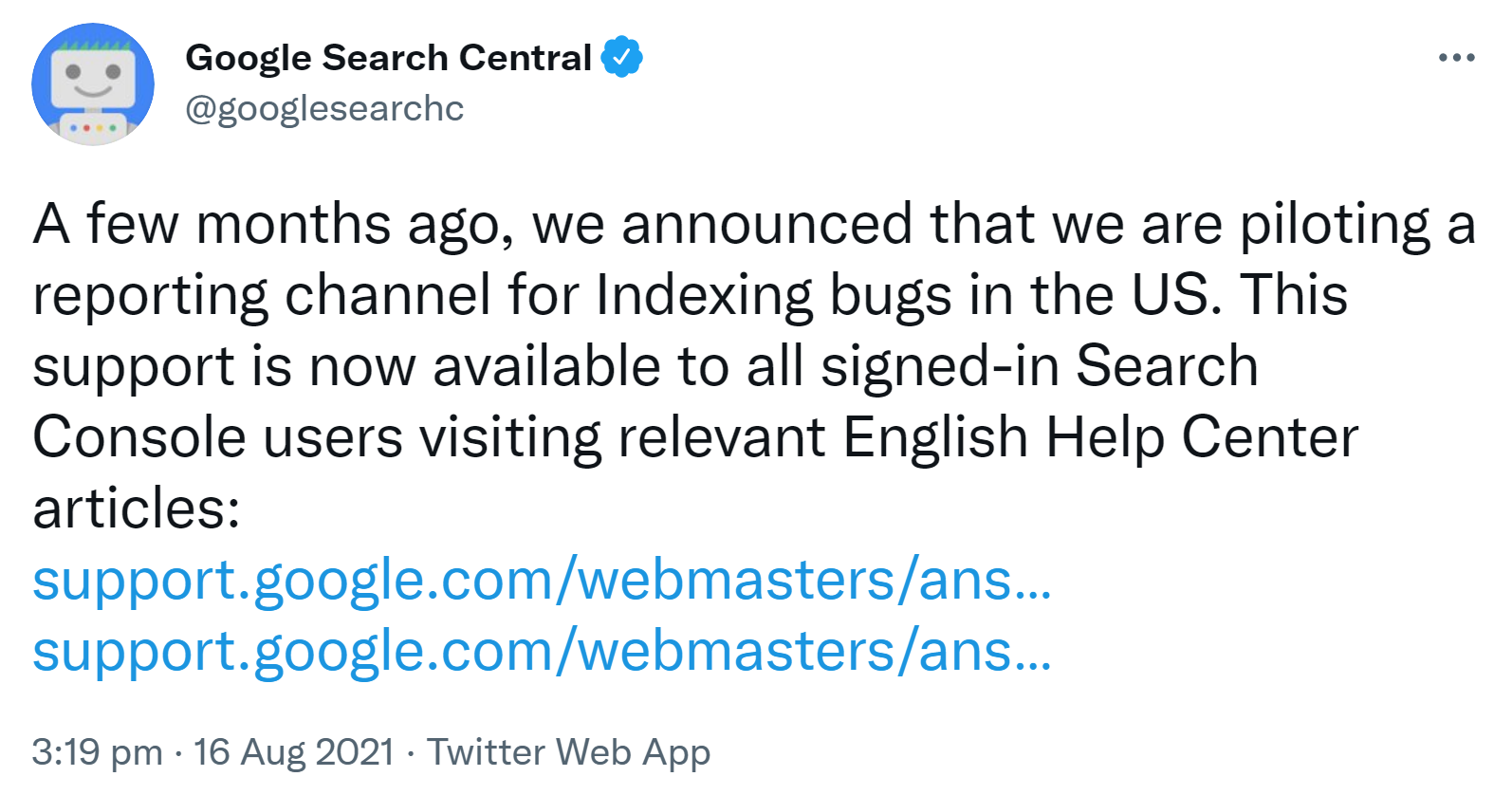 Google weitet Funktion zum Melden von Indexierungsproblemen auf alle Nutzerinnen und Nutzer aus