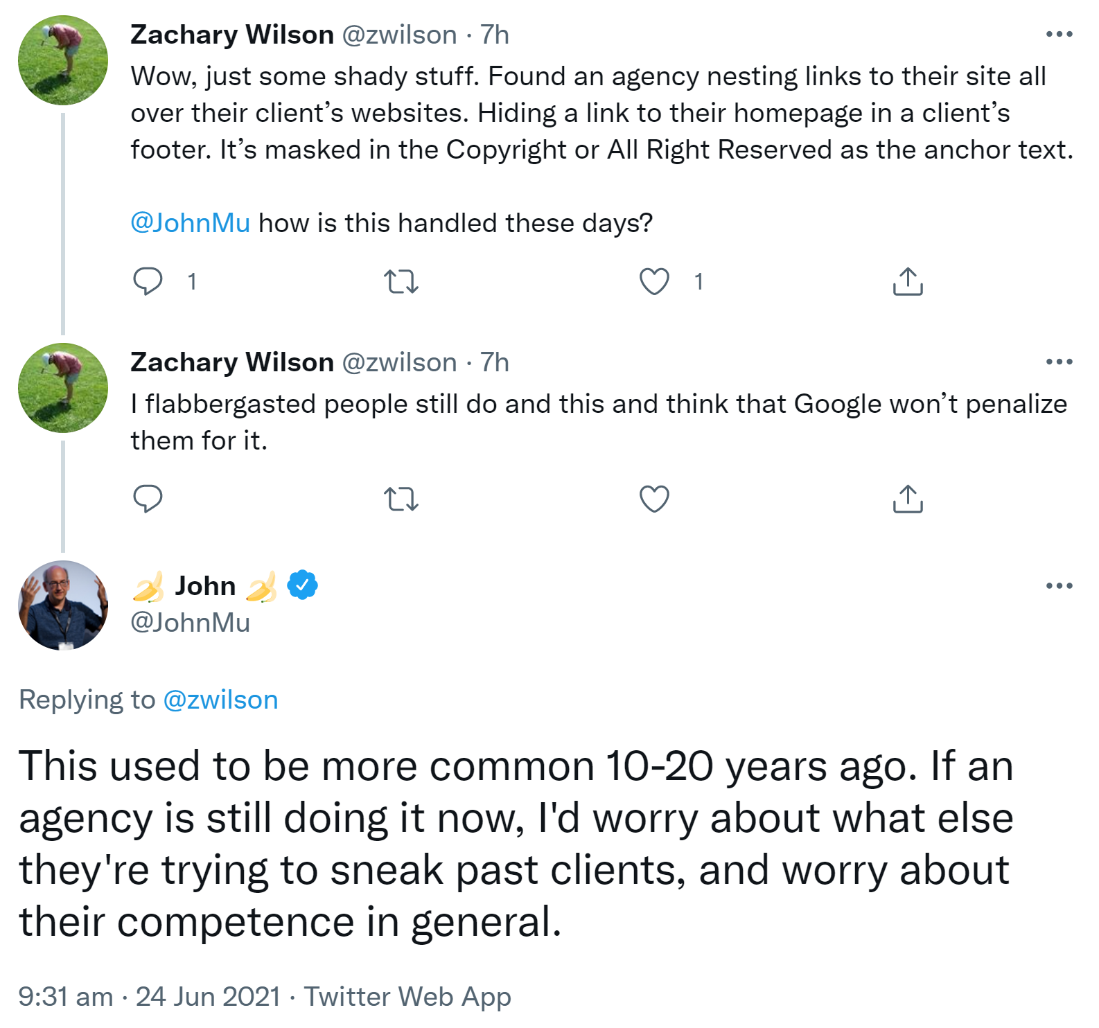 Google: Wenn Agenturen Links auf Kunden-Websites verstecken, sind Zweifel angesagt