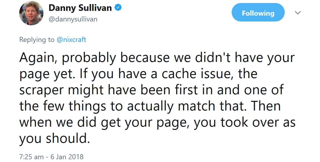 Google: Technische Probleme auf einer Webseite können der Grund dafür sein, dass die Kopie besser rankt als das Original