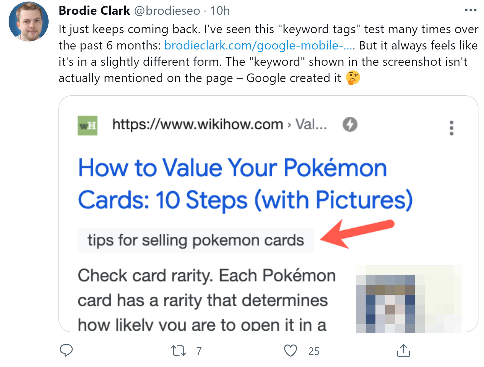 Google zeigt wieder Keyword Tags in den Suchergebnissen an