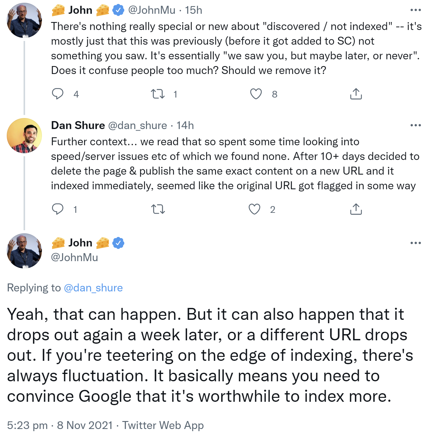 Google: Bei schwankender Indexierung Google überzeugen, dass es sich lohnt, mehr zu indexieren