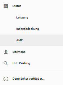GSC: Link auf AMP-Seiten