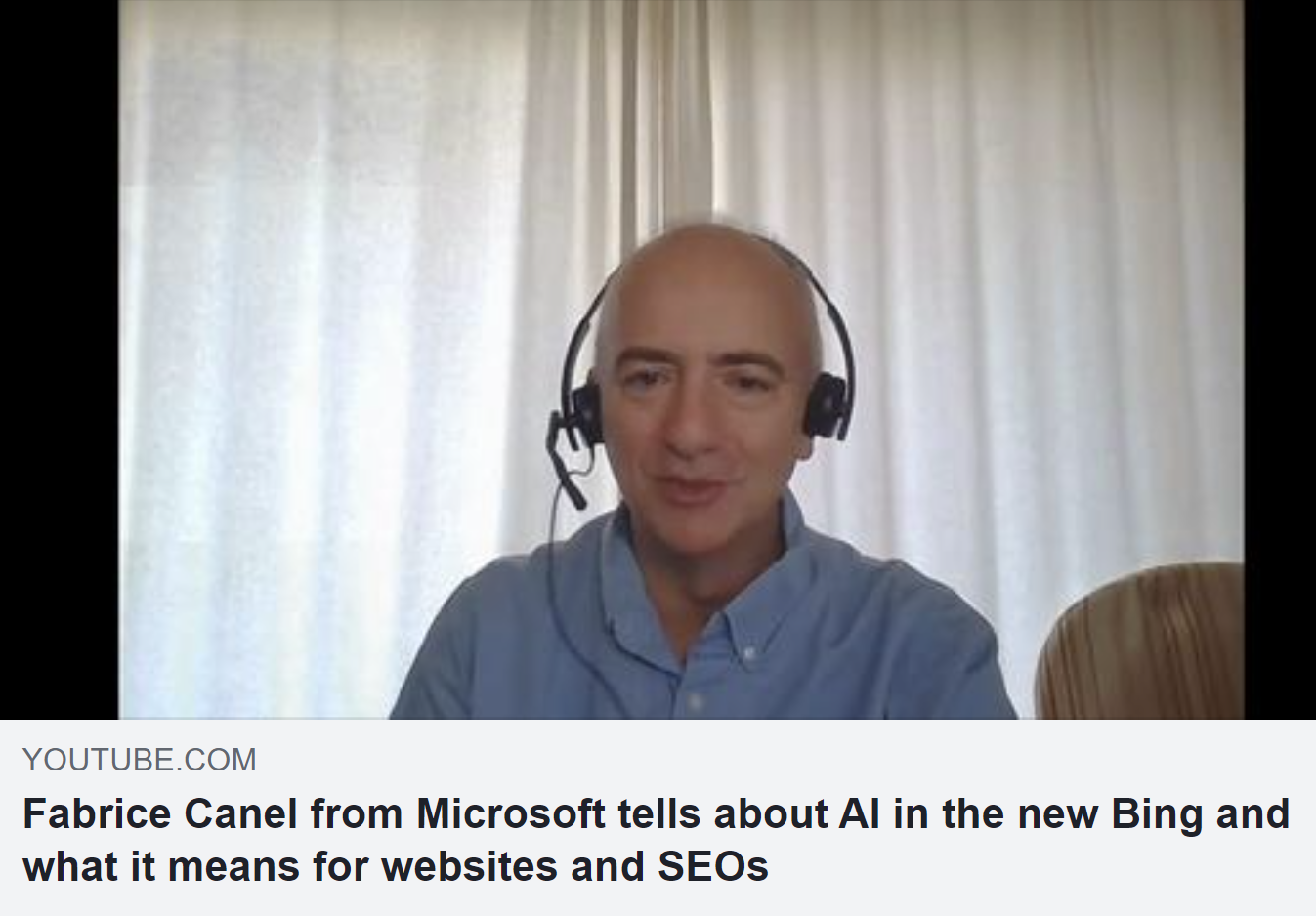 Interview mit Fabrice Canel: YouTube Preview