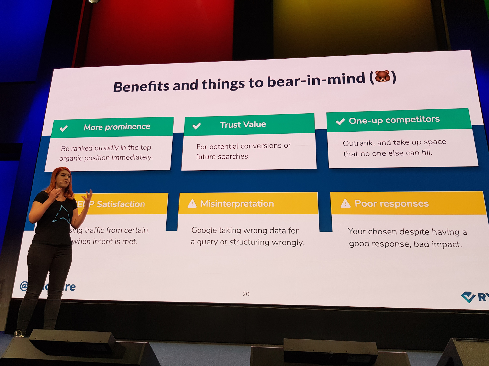 Izzi Smith über Featured Snippets auf der Google Webmaster Conference in Zürich 2019