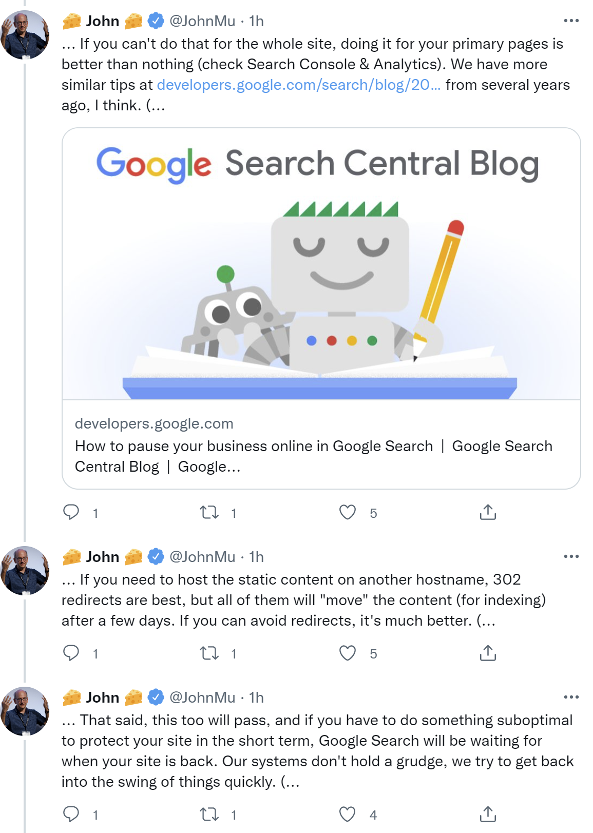 John Müller von Google zu temporär außer Betrieb genommenen Websites wegen Log4j-Problemen: 2/3