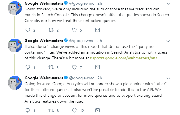 Google: keine Berücksichtigung anonymer und seltener Suchanfragen mehr bei ausschließendem Filter