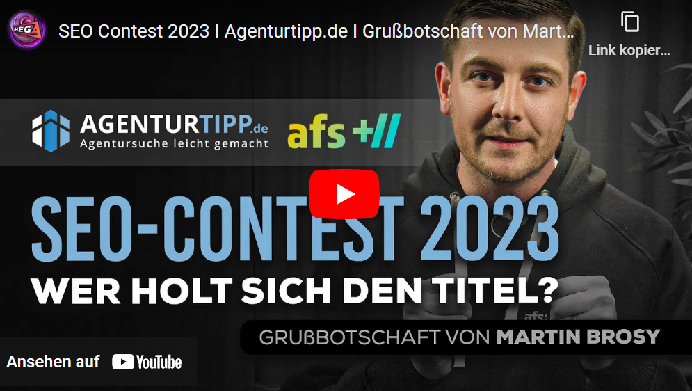 Marty Brosy: Grußwort zum SEO-Contest 2023