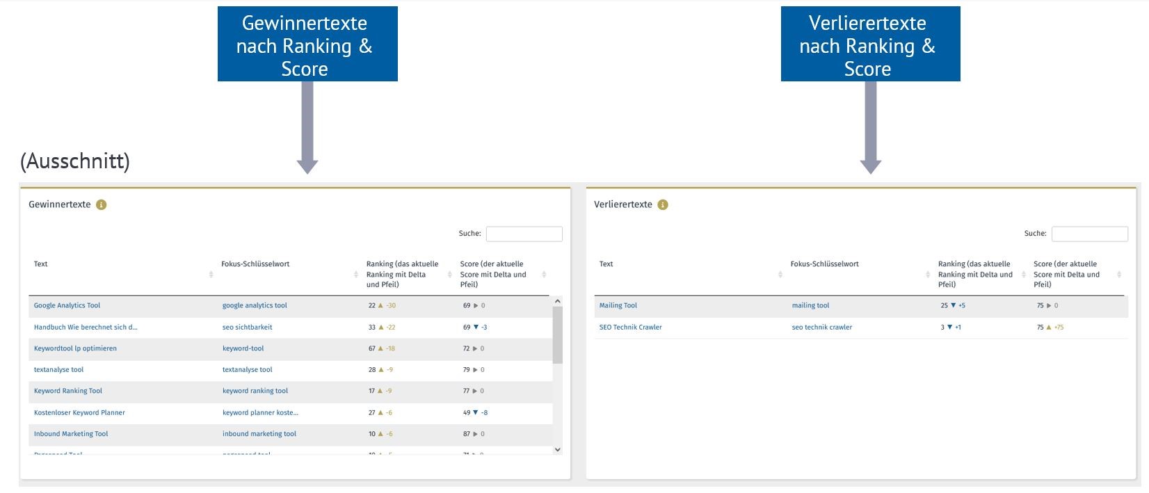 Copyright © OSG | Gewinner- und Verlierertexte im Content Dashboard