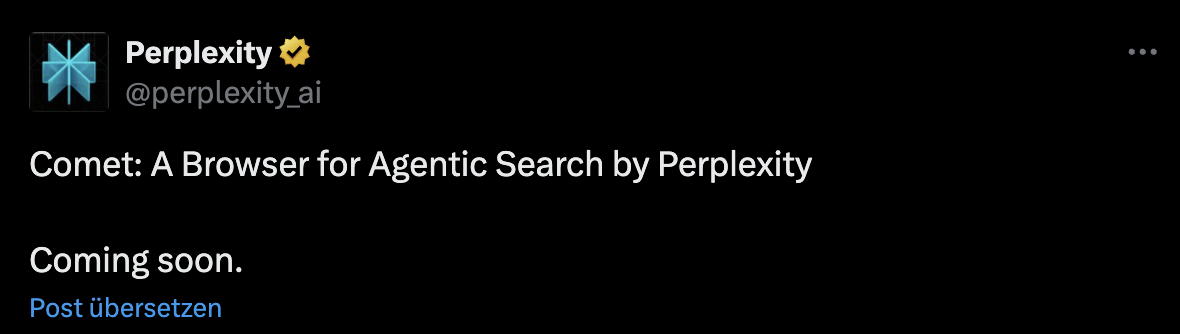 Perplexity Comet