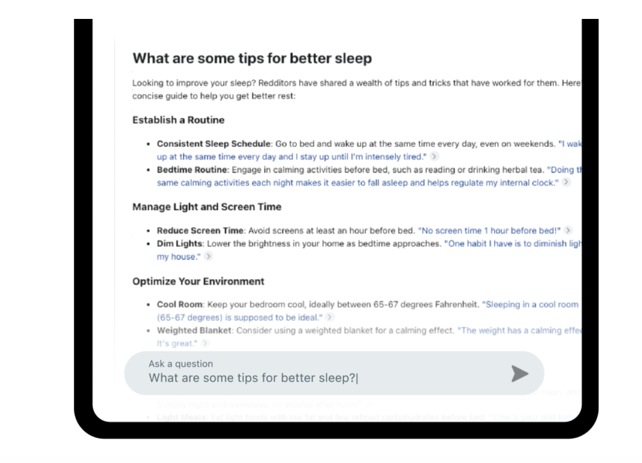 Reddit Answers Beispiel