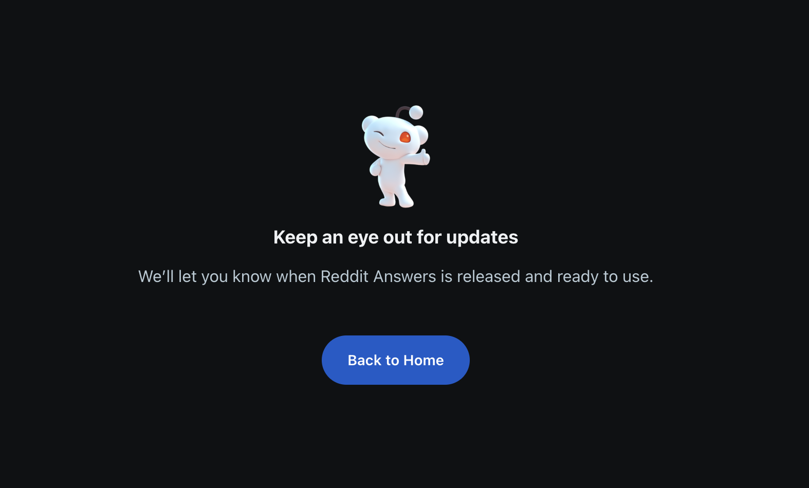 Reddit Answers noch nicht verfügbar