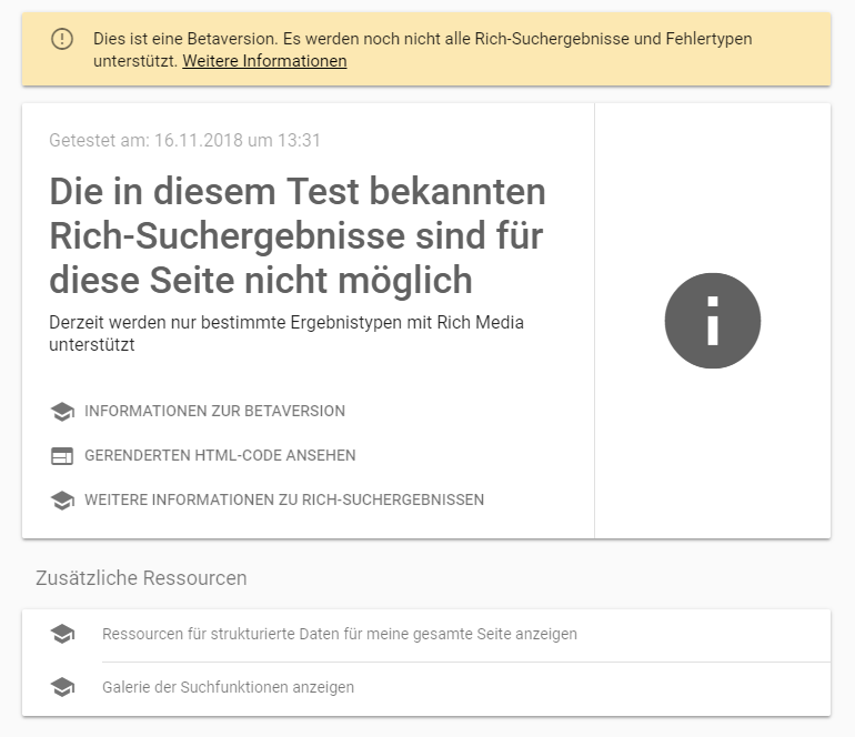 Rich Media Testing Tool: Beispiel