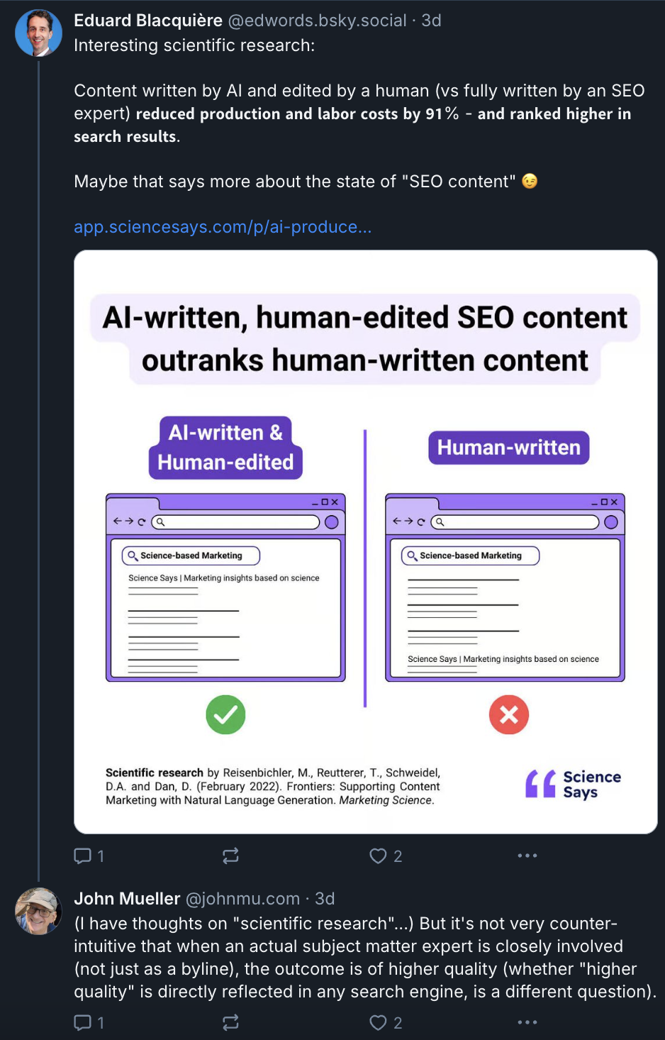 Sind von Experten überarbeitete KI-Inhalte die besten?