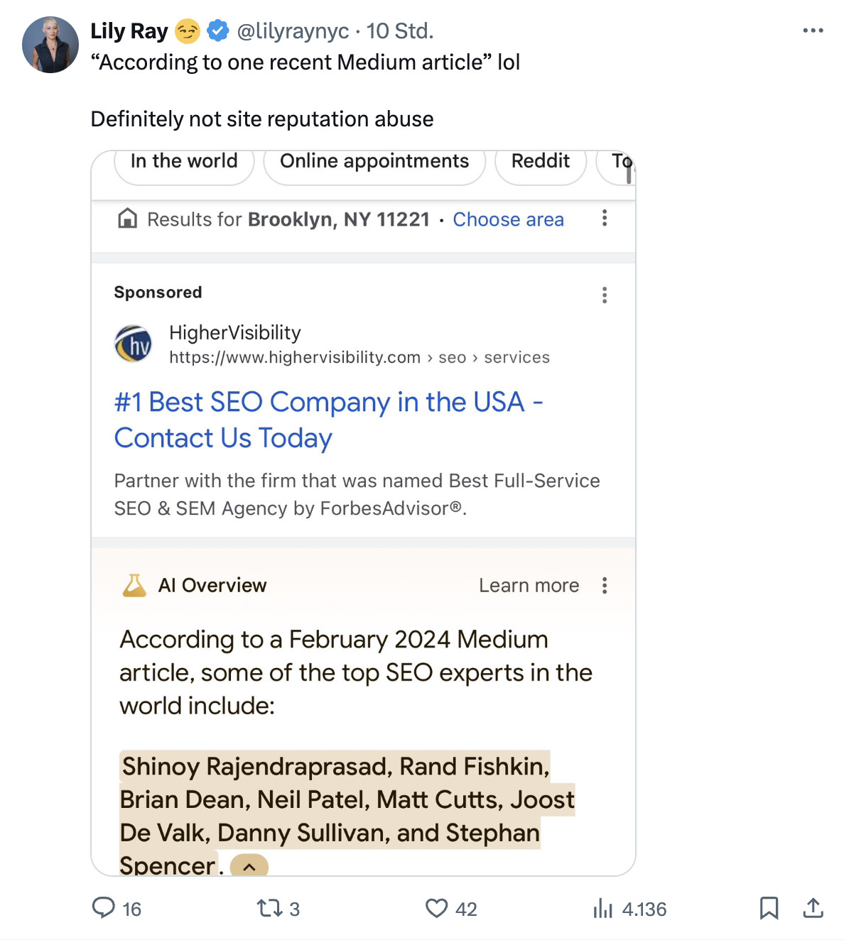 Wer sind die Top-SEOs weltweit? Google AI Overviews