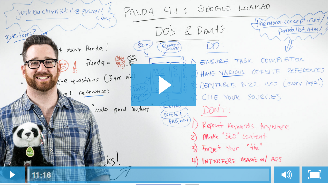 Video: Whiteboard-Friday Panda