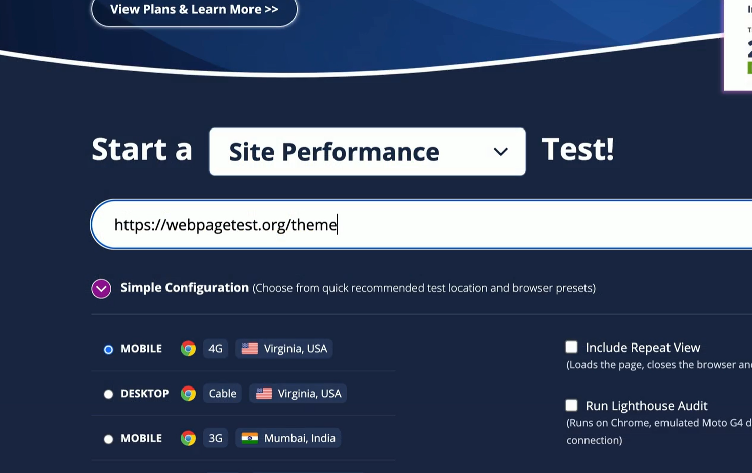 WebPageTest