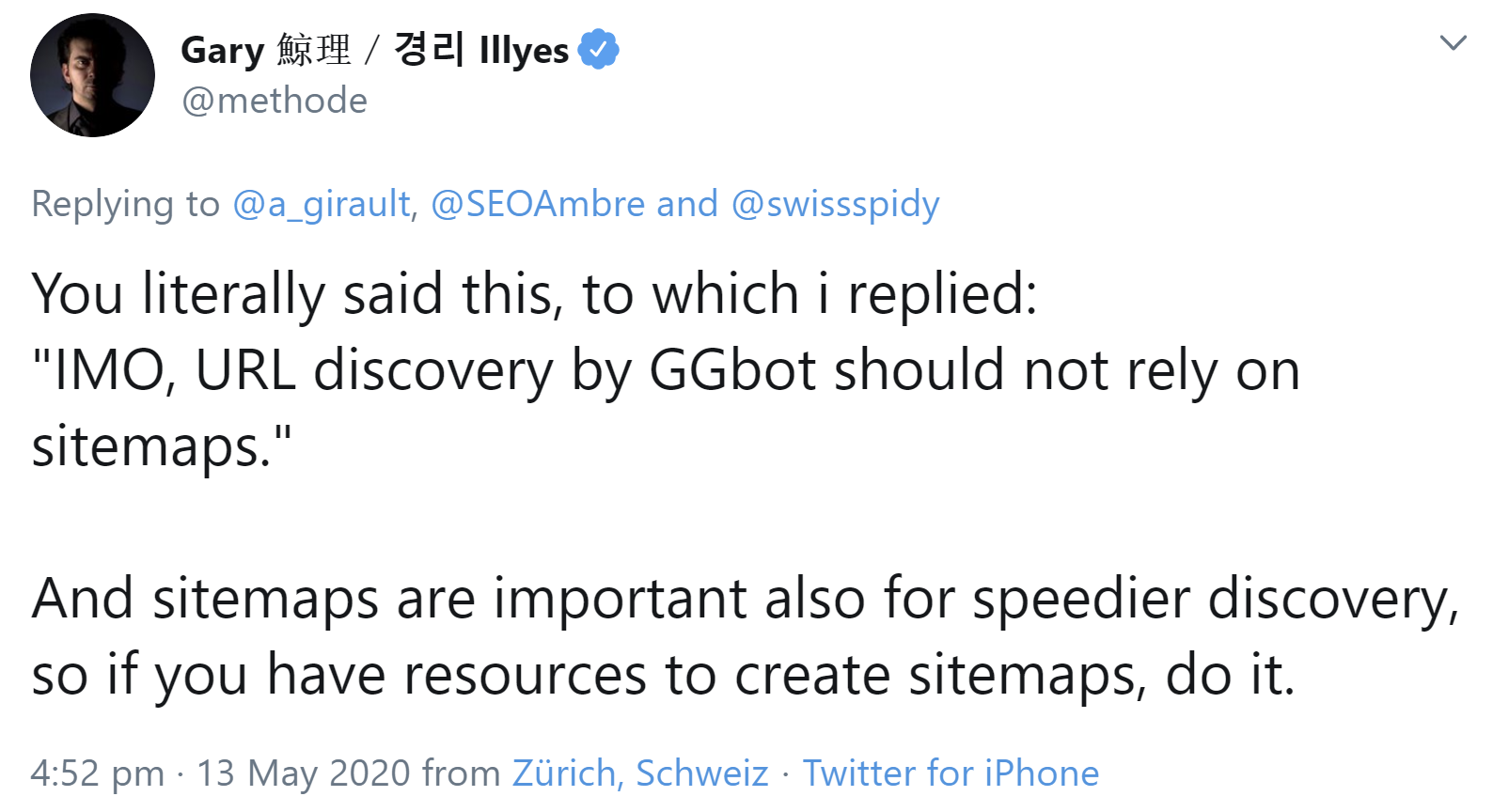 Google: Wer über die nötigen Ressourcen verfügt, sollte XML-Sitemaps erstellen